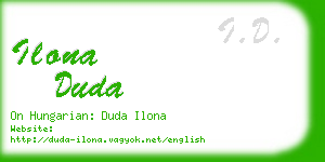 ilona duda business card